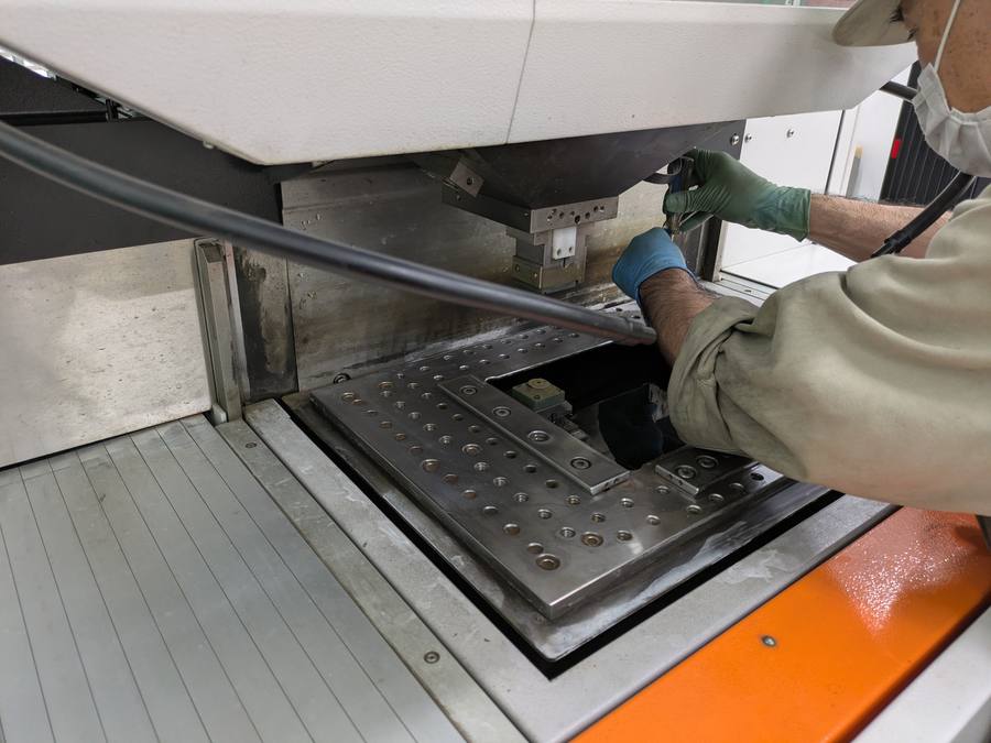 加工の段取り作業