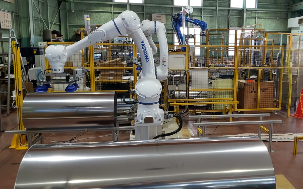 ロボットを組み込んだ省人化設備